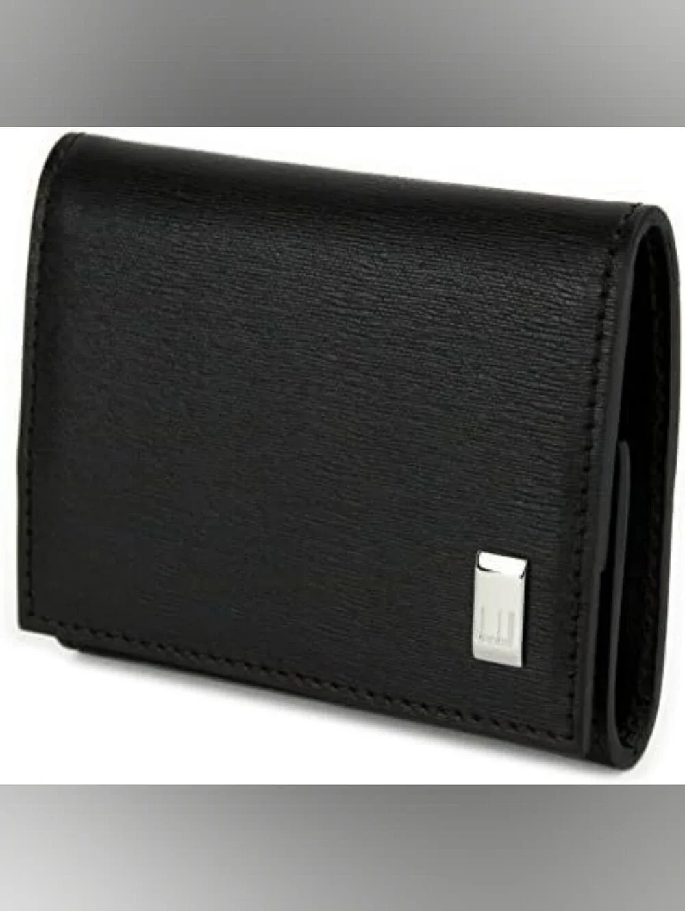 Dunhill Black Leather Coin Purse w/ Branded Box  EUC